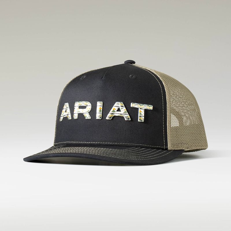 Ariat Pop Embroidery Cap Noir Homme | OPF-14801404