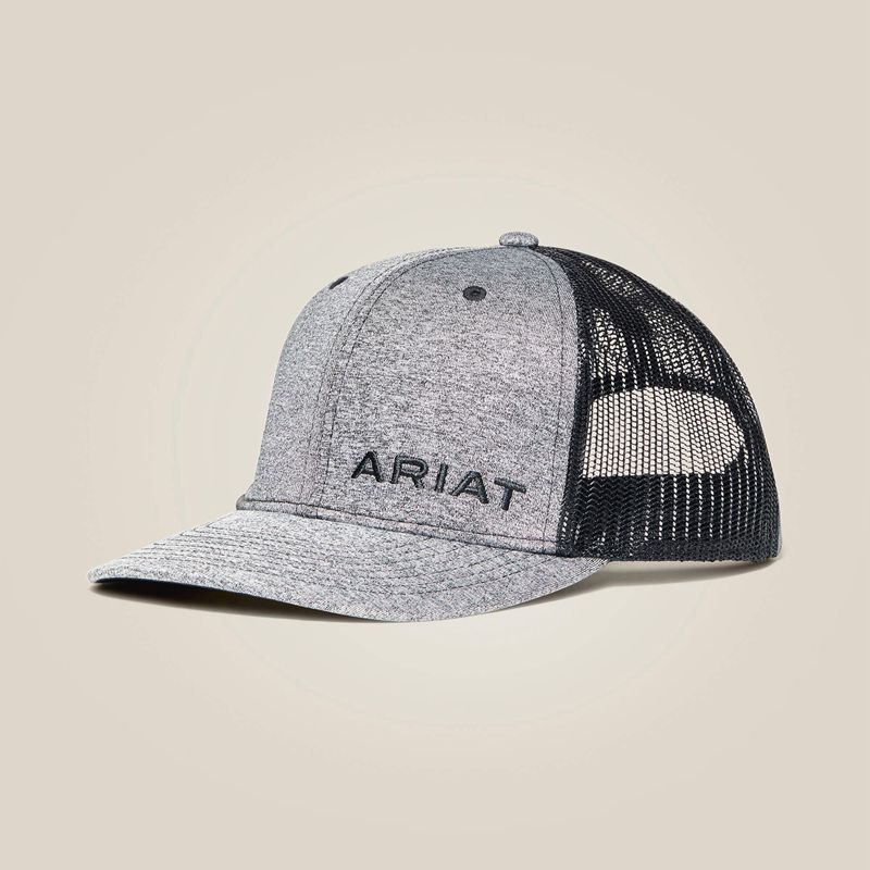 Ariat Offset Logo Cap Noir Homme | DMC-36532493