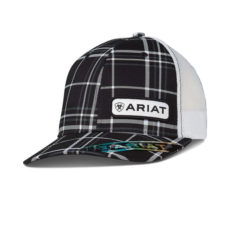 Ariat Offset Logo Cap Noir Homme | TJN-42828207