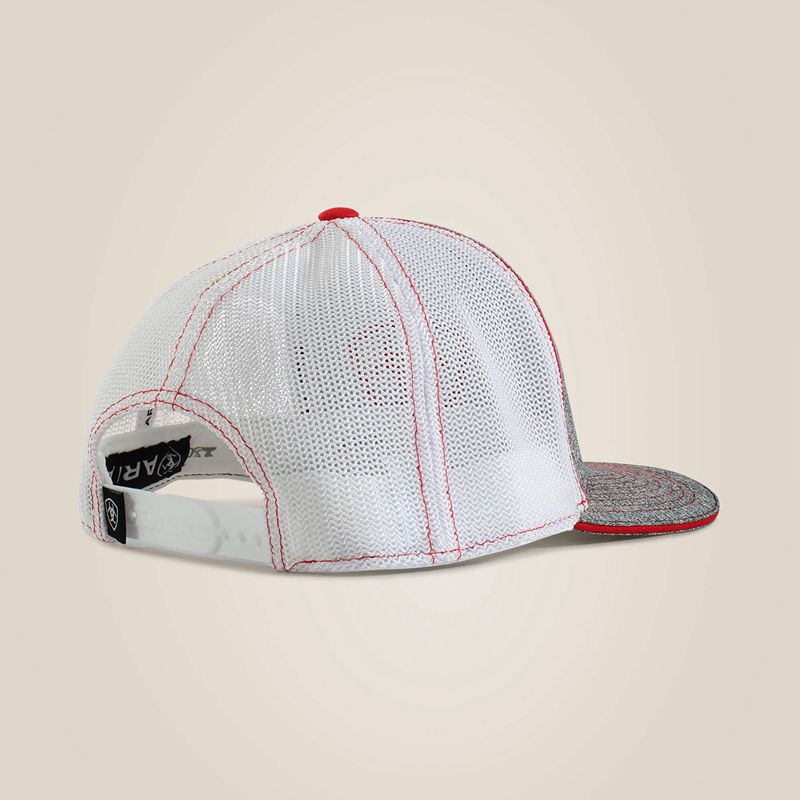 Ariat Offset Shield Logo Cap Rouge Homme | CNV-49435416