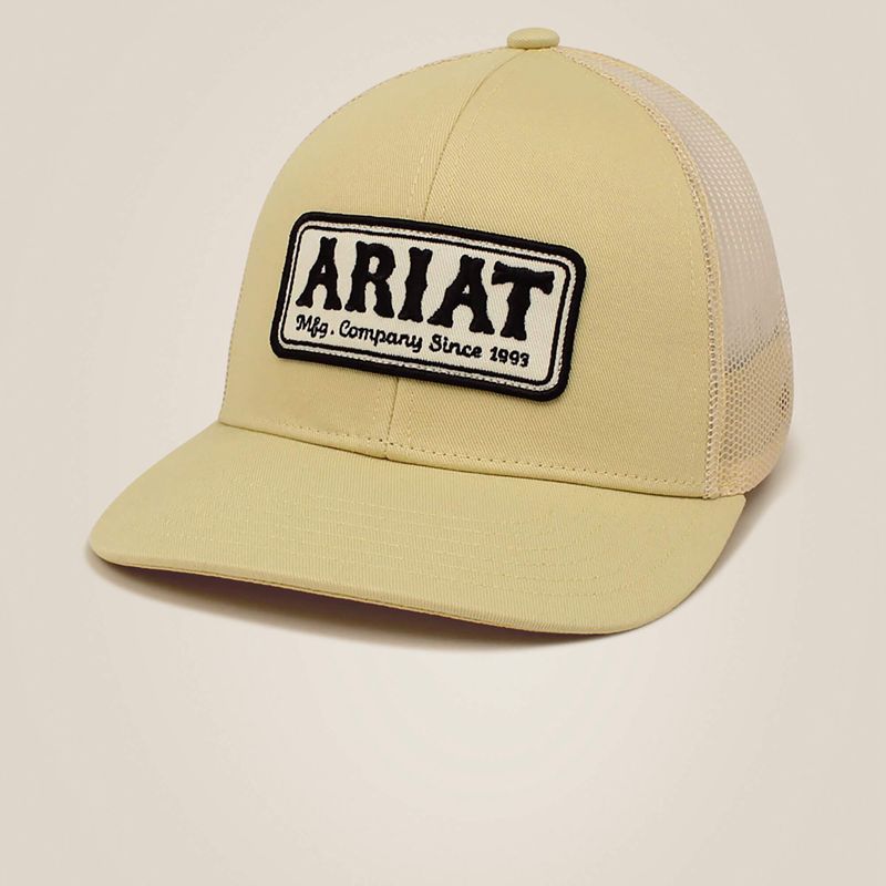 Ariat Logo Patch Cap Gry/Multi Jaune Homme | HTZ-69271040