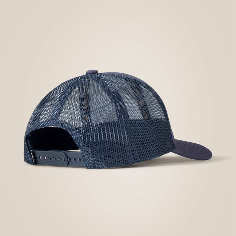 Ariat Logo Patch Cap Bleu Marine Homme | MQE-44962494