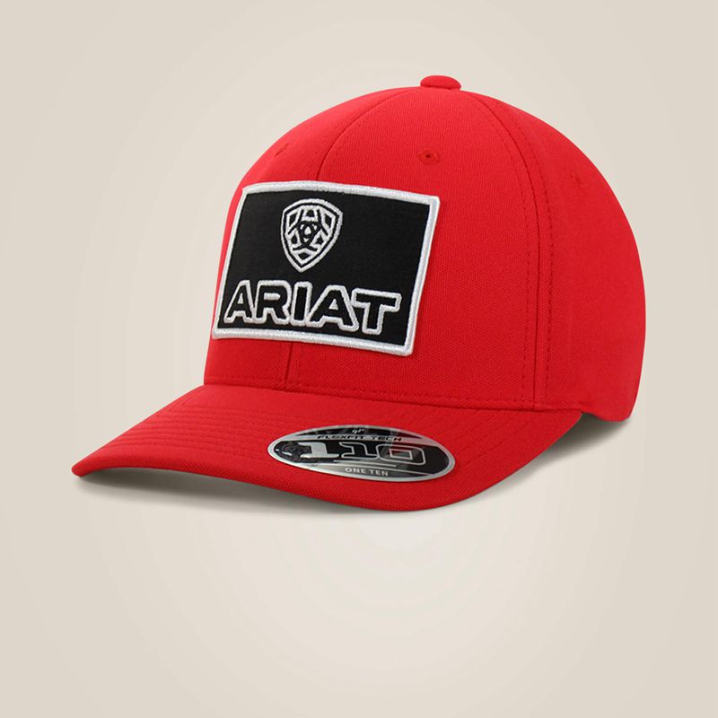 Ariat Large Logo Patch Cap Rouge Homme | EXD-64095366