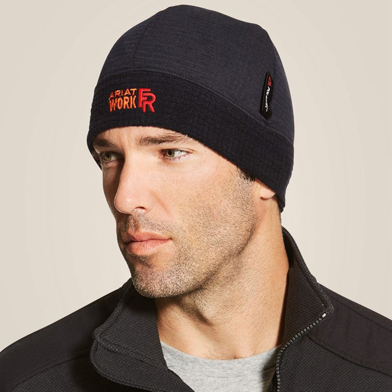 Ariat Fr Polartec Beanie Noir Homme | XJZ-75339298