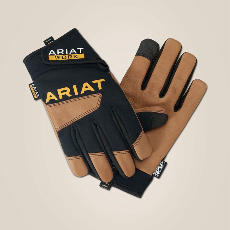 Ariat Flexpro Waterproof Work Glove Brown/Black Homme | JLC-62913835