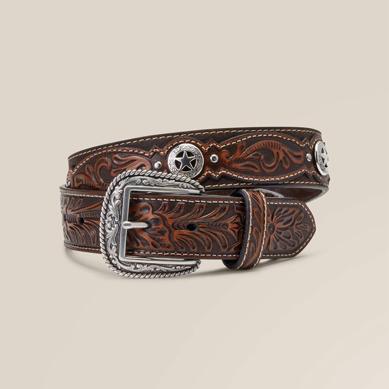 Ariat Western Star Medallion Belt Marron Homme | ODN-89679212