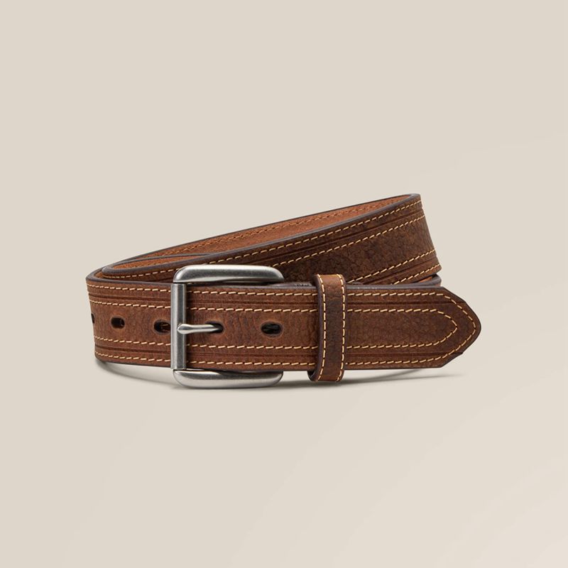 Ariat Thick Stripe Belt Marron Homme | VRC-65404578