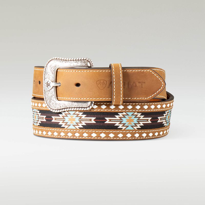 Ariat Southwest Diamond Belt Marron Homme | MZZ-58326508