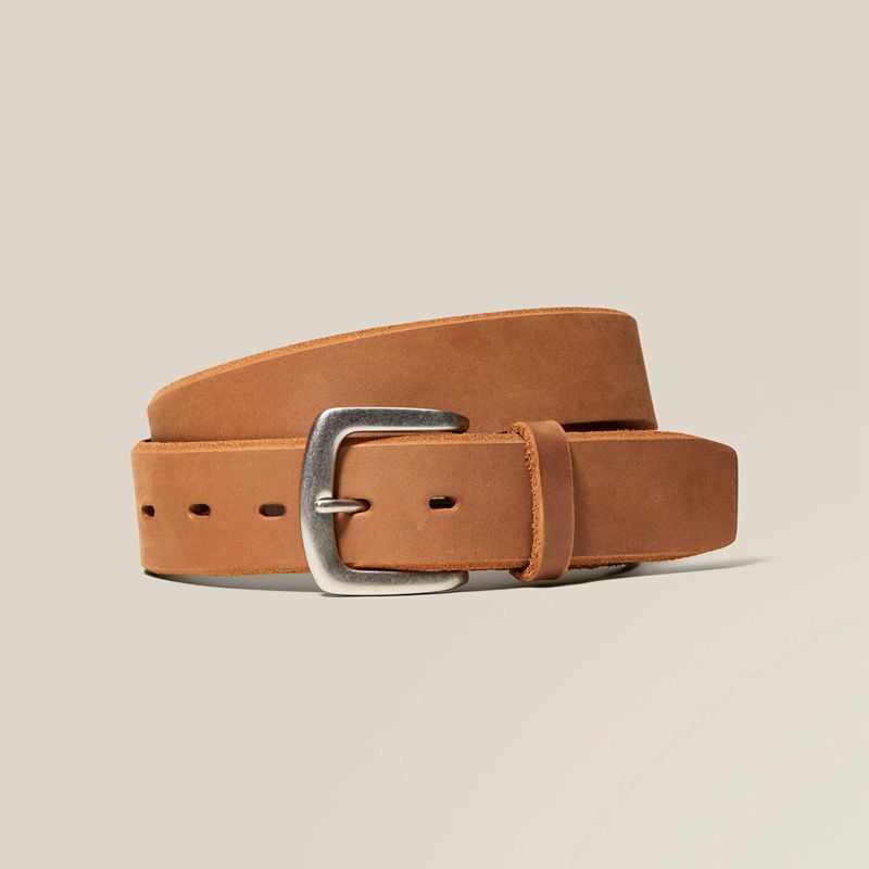 Ariat Simple Embroidery Belt Marron Homme | JJC-82542864