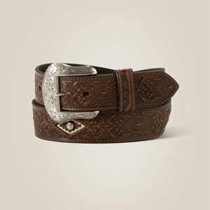 Ariat Diamond Medallion Belt Tan Homme | YWZ-72207775