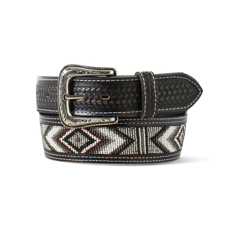 Ariat Diamond Beaded Belt Noir Homme | NCL-35753772