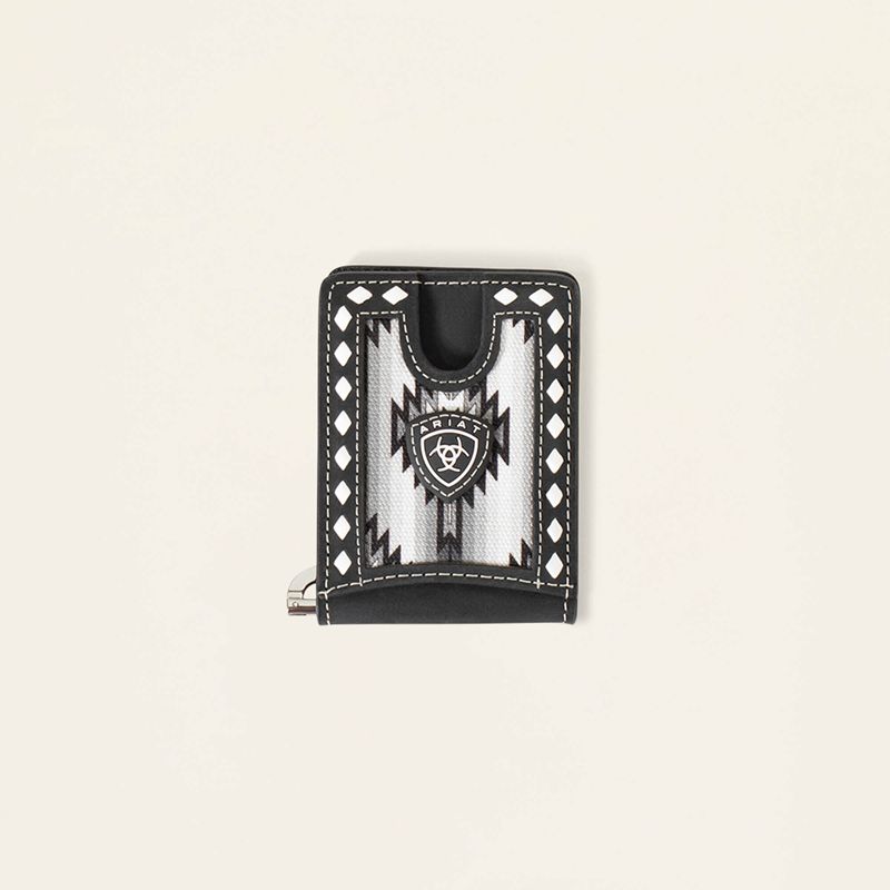 Ariat Southwest Diamond Money Clip Noir Homme | JVB-62714316