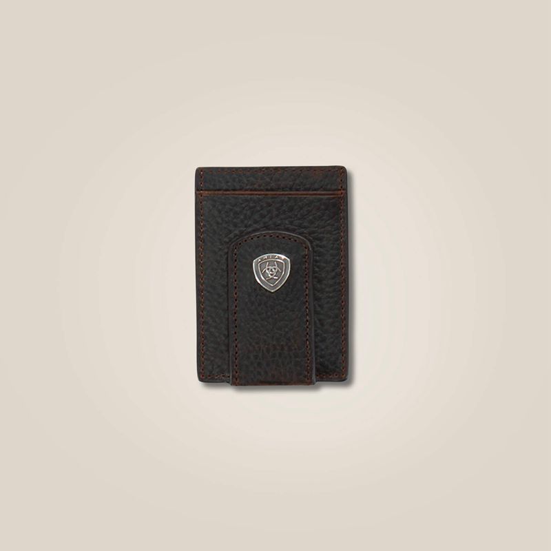 Ariat Shield Medallion Card Case Marron Homme | JVO-92173367