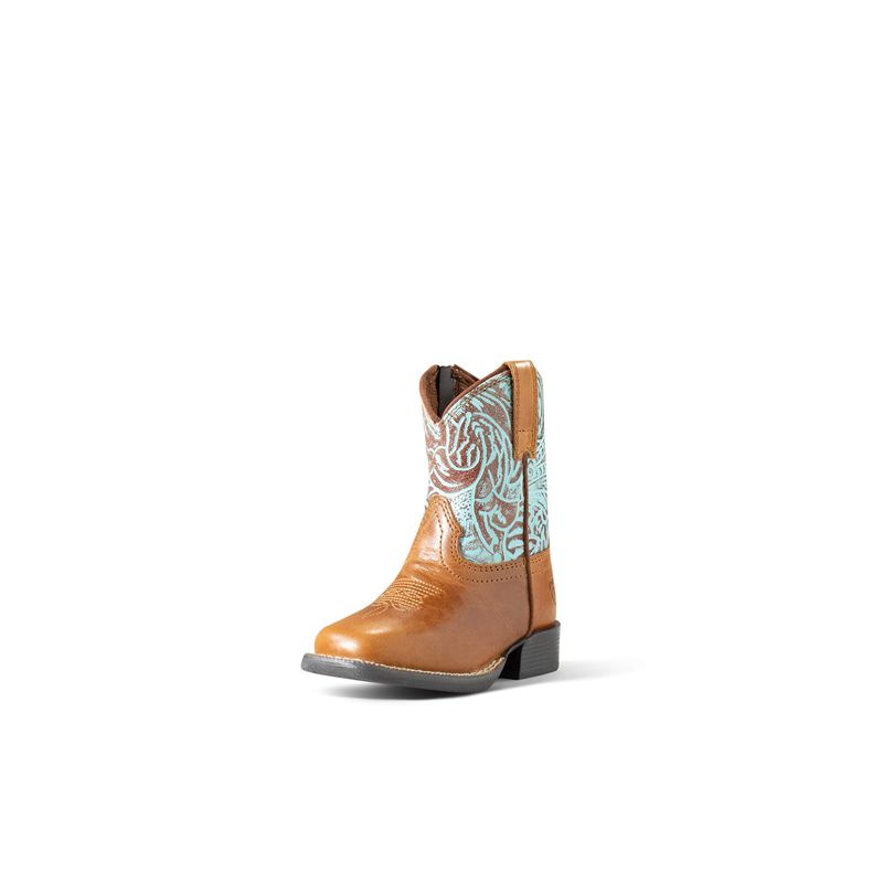 Ariat Td Round Up Lil Stomper Marron Enfant | OMD-01812732