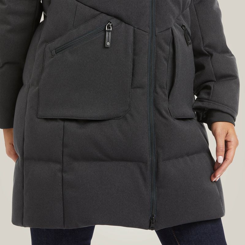 Ariat Menlo Down Jacket Charcoal Femme | YNW-79945095