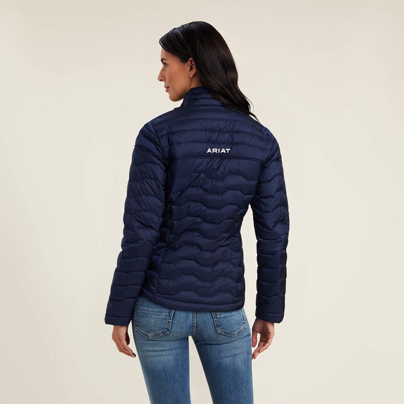 Ariat Ideal Down Jacket Bleu Marine Femme | BWW-26210260