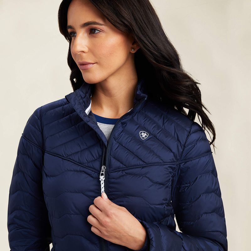 Ariat Ideal Down Jacket Bleu Marine Femme | BWW-26210260