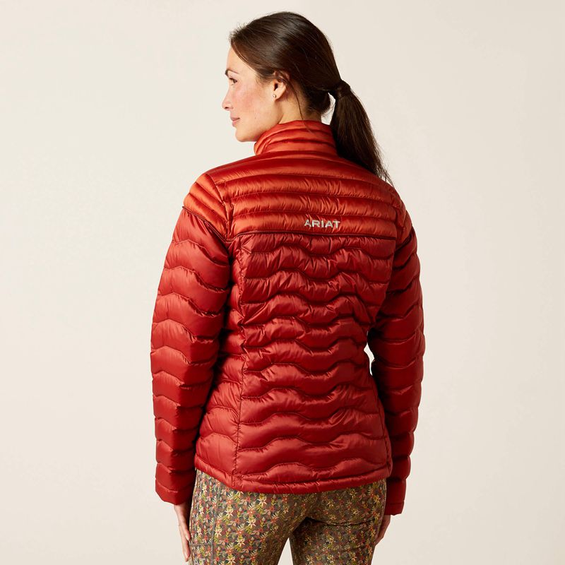 Ariat Ideal Down Jacket Rouge Femme | DDM-26640913