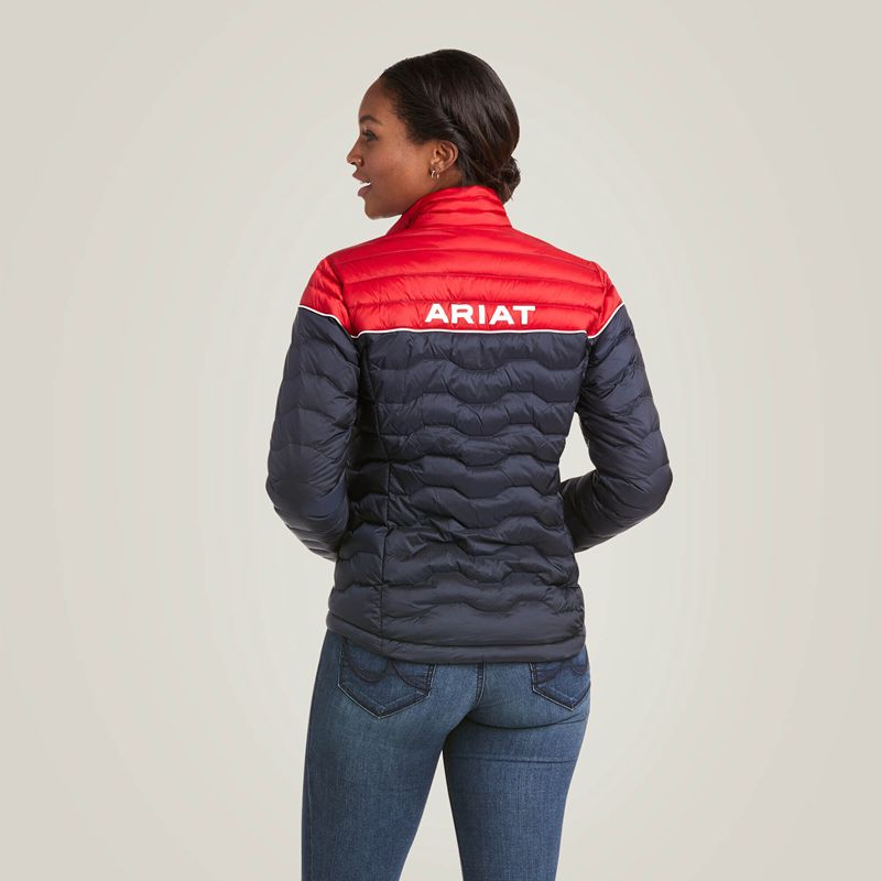 Ariat Ideal 3.0 Down Jacket Team Colorblock Femme | PRW-71414793