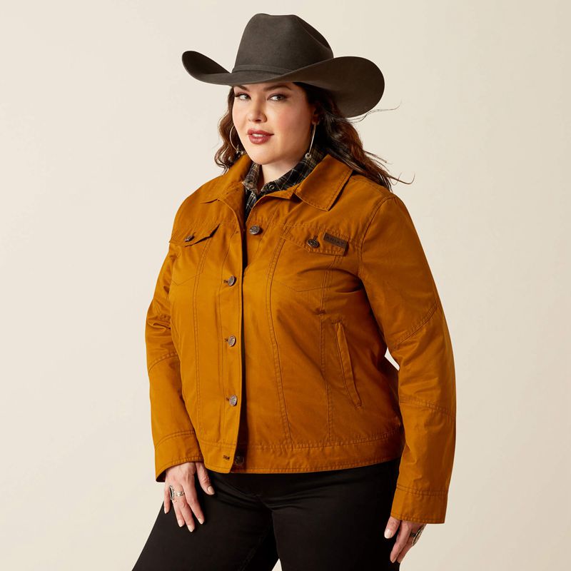 Ariat Grizzly Rancher Jacket Chestnut Horse Femme | DEN-20210929