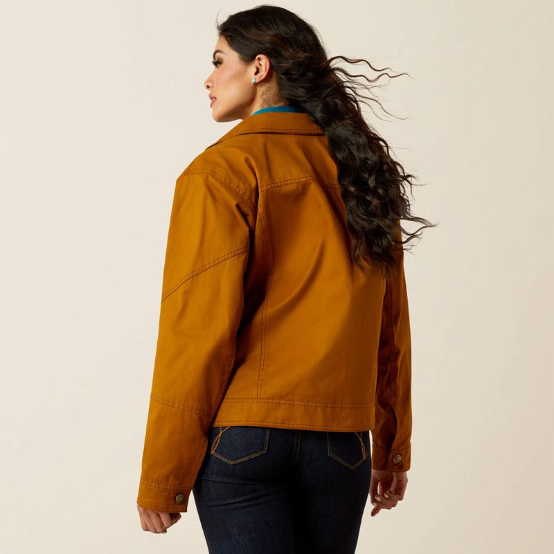 Ariat Grizzly Rancher Jacket Chestnut Horse Femme | DEN-20210929