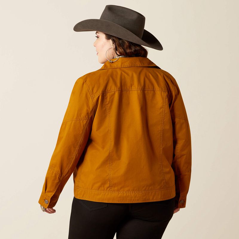 Ariat Grizzly Rancher Jacket Chestnut Horse Femme | DEN-20210929