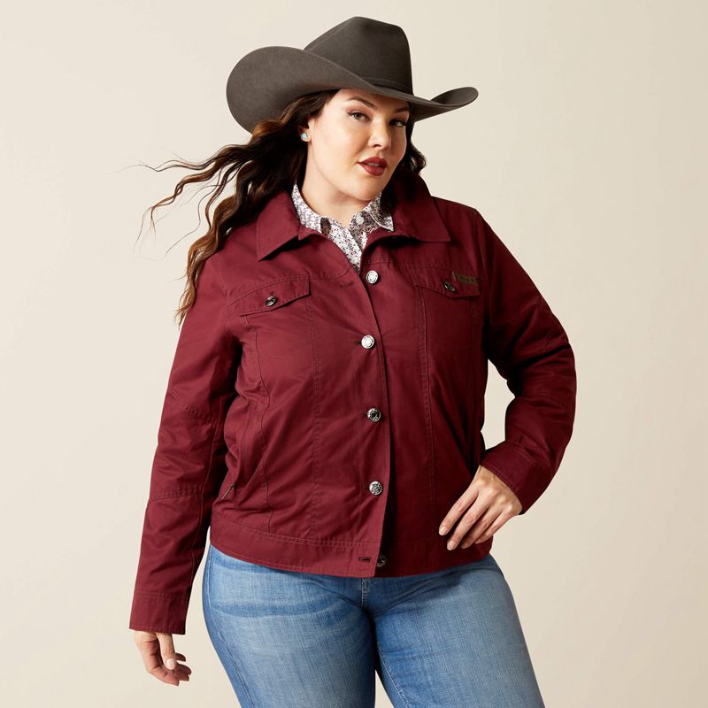 Ariat Grizzly Rancher Jacket Tawny Port Femme | IGO-35375599