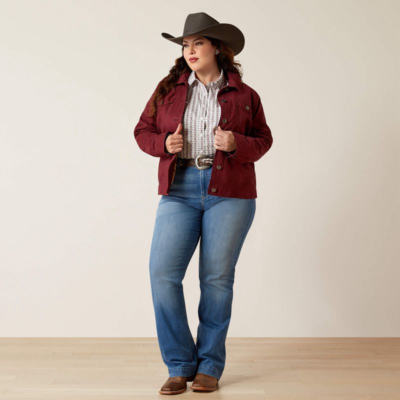 Ariat Grizzly Rancher Jacket Tawny Port Femme | IGO-35375599