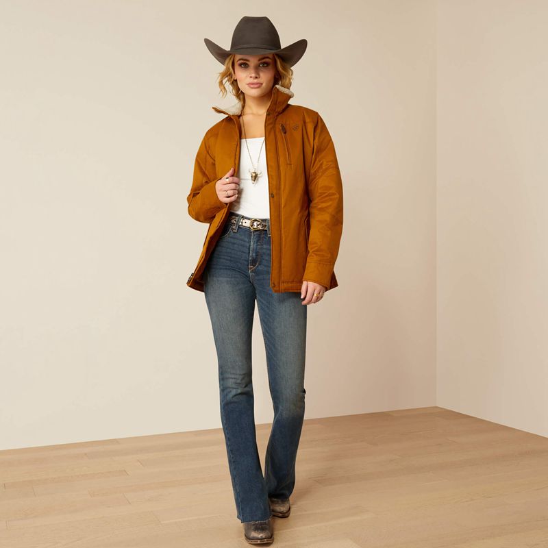 Ariat Grizzly Insulated Jacket Chestnut Femme | OHG-95364879