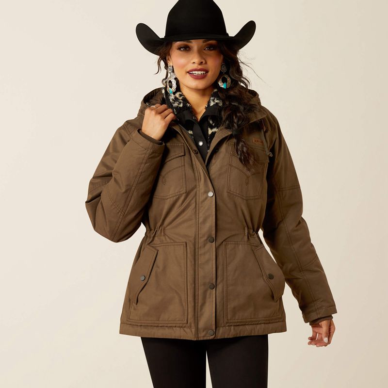 Ariat Grizzly 2.0 Parka Banyan Bark Femme | TJW-84624271