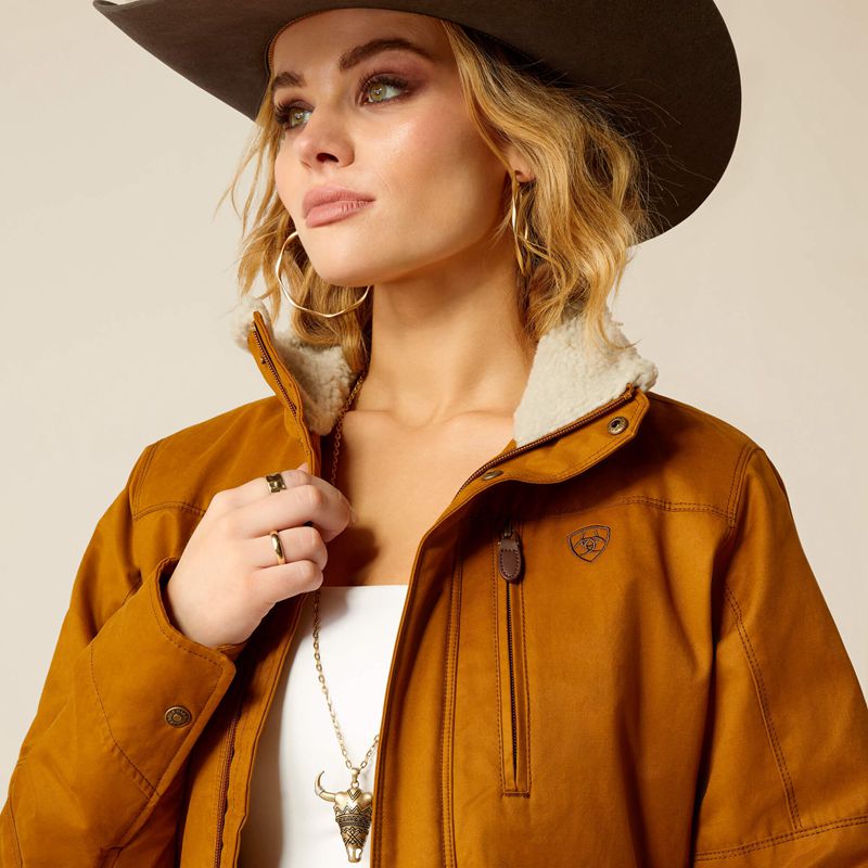 Ariat Grizzly Insulated Jacket Chestnut Femme | OHG-95364879