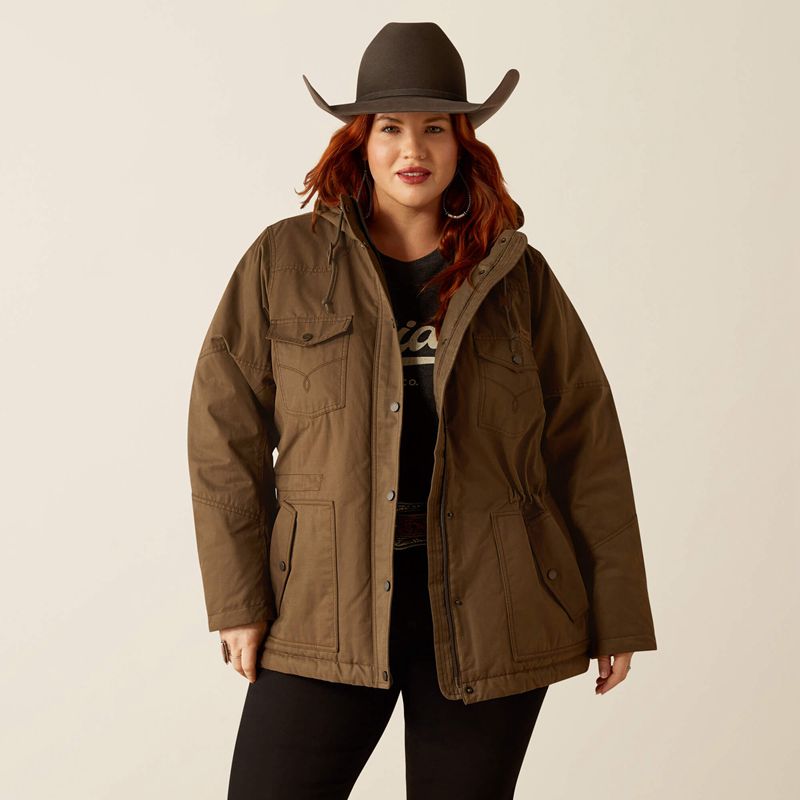 Ariat Grizzly 2.0 Parka Banyan Bark Femme | TJW-84624271