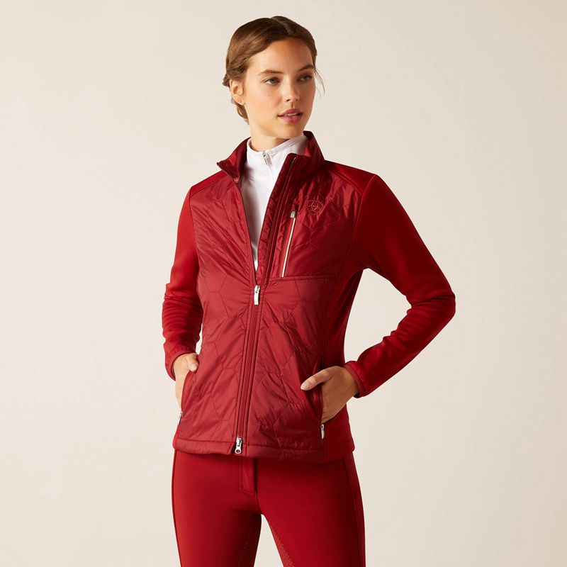 Ariat Fusion Insulated Jacket Sun-Dried Tomato Femme | IJZ-48260723