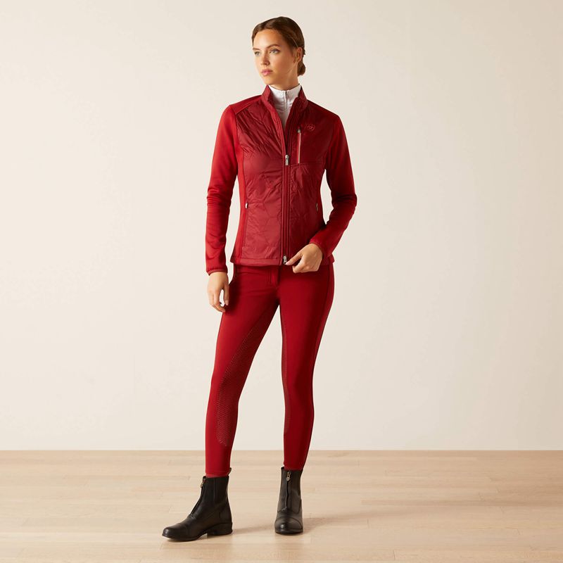 Ariat Fusion Insulated Jacket Sun-Dried Tomato Femme | IJZ-48260723