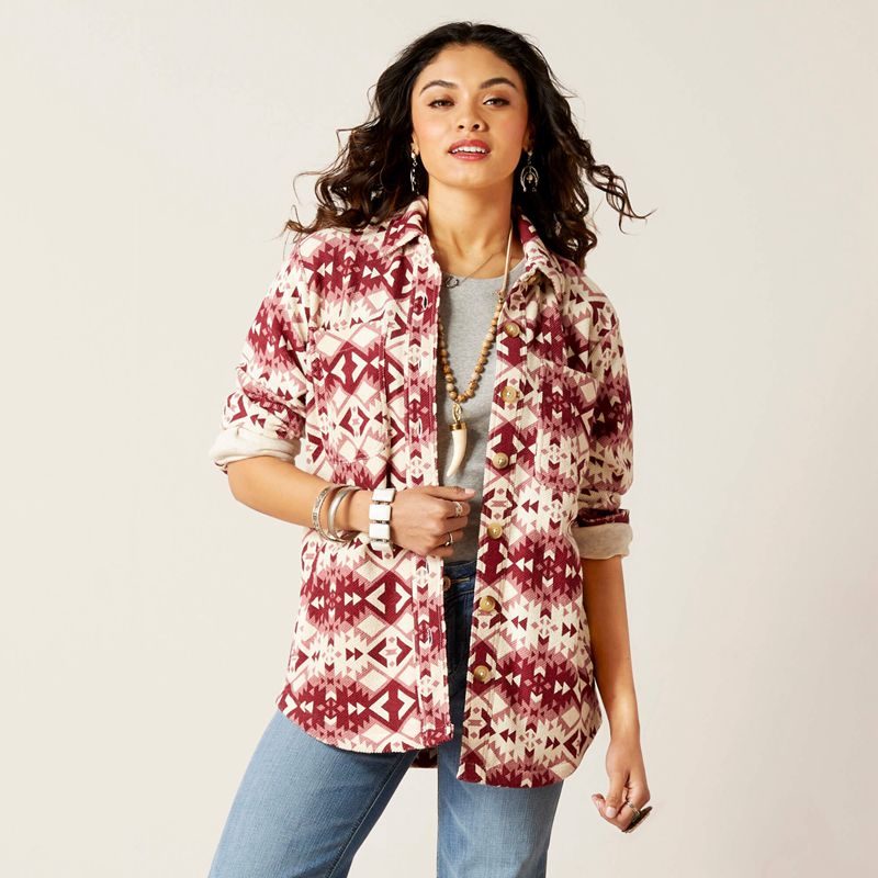 Ariat Fillmore Shirt Jacket Fillmore Sw Print Femme | QYF-58746294