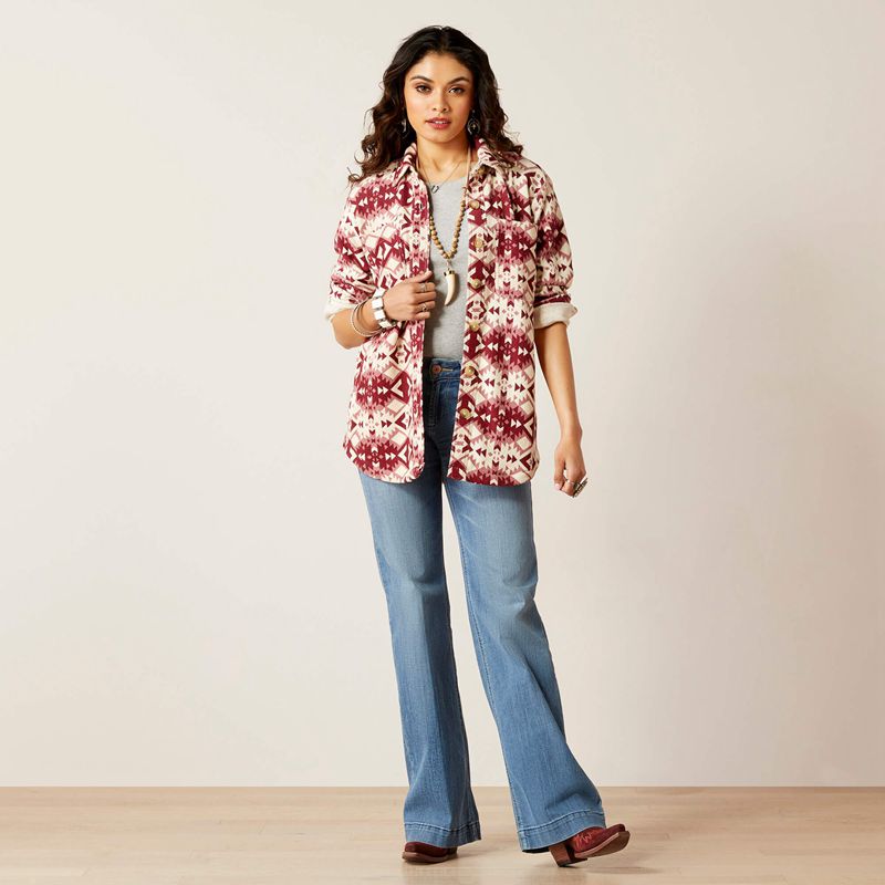 Ariat Fillmore Shirt Jacket Fillmore Sw Print Femme | QYF-58746294