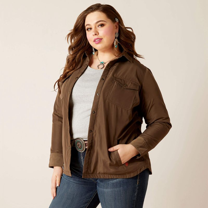 Ariat Dilon Shirt Jacket Canteen Femme | TBC-52326456