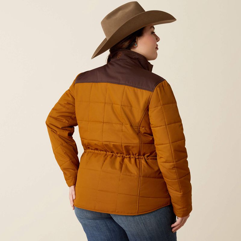 Ariat Crius Insulated Jacket Chestnut/Chocolate Plum Femme | GBO-71422775