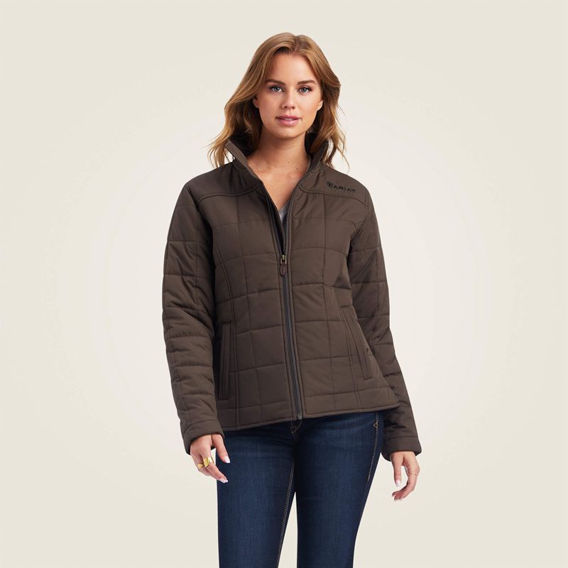 Ariat Crius Insulated Jacket Banyan Bark Femme | HRQ-17682326