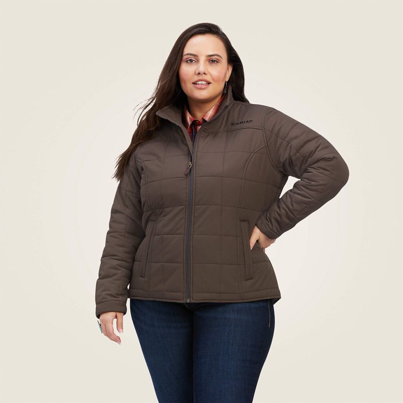 Ariat Crius Insulated Jacket Banyan Bark Femme | HRQ-17682326