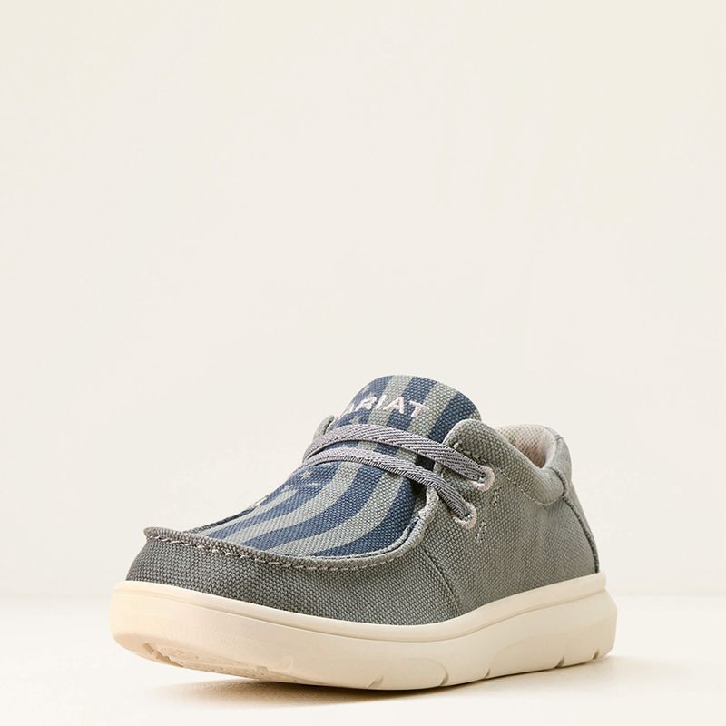 Ariat Bk Hilo Coastal Grey/American Flag Enfant | FGR-04434011