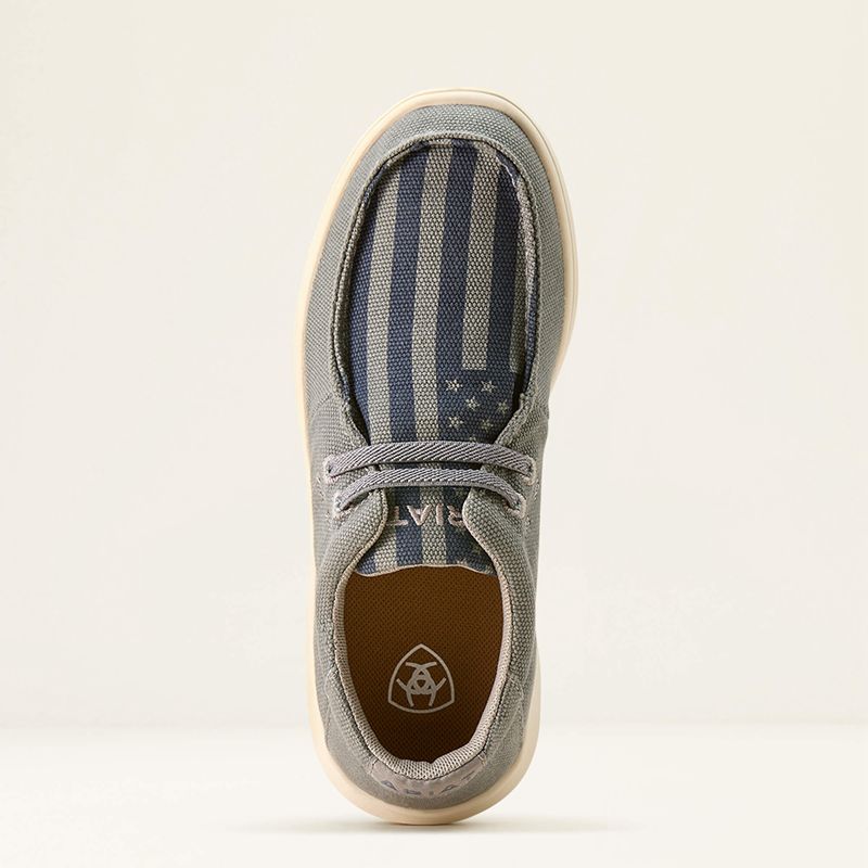 Ariat Bk Hilo Coastal Grey/American Flag Enfant | FGR-04434011