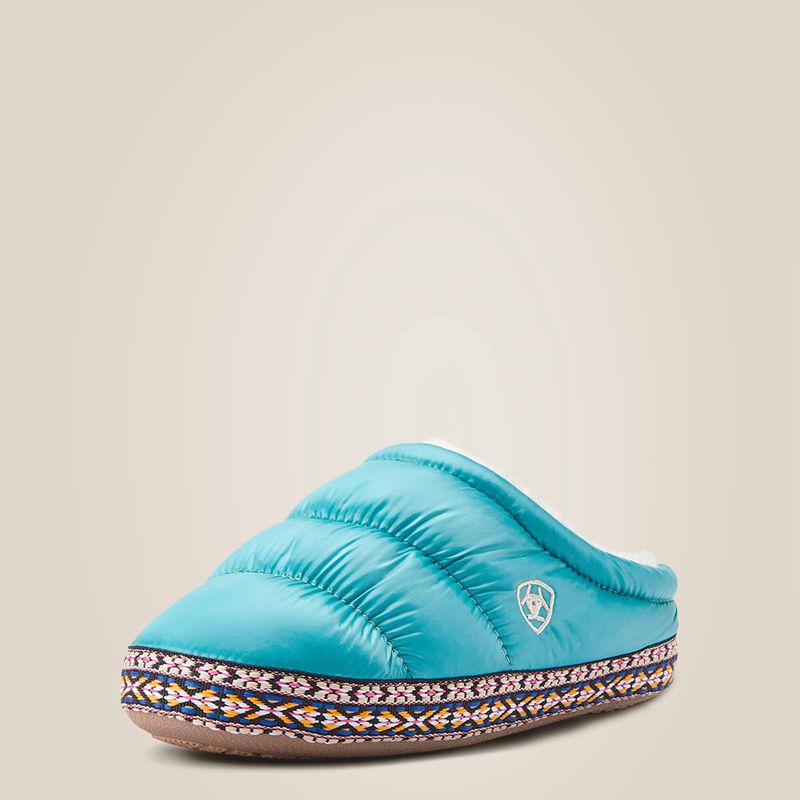 Ariat Crius Clog Slipper Turquoise Enfant | SZD-51062080