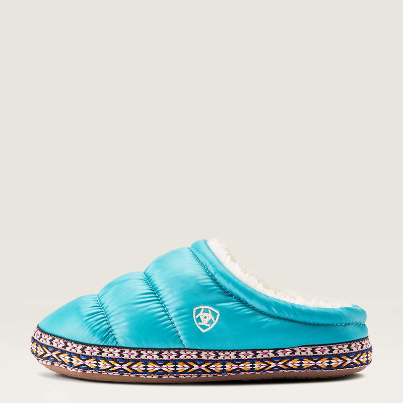 Ariat Crius Clog Slipper Turquoise Enfant | SZD-51062080