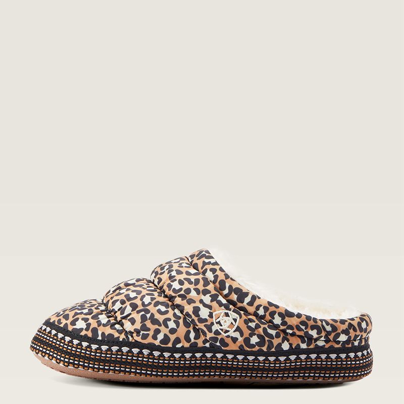 Ariat Crius Clog Slipper Leopard Enfant | TOM-46640019