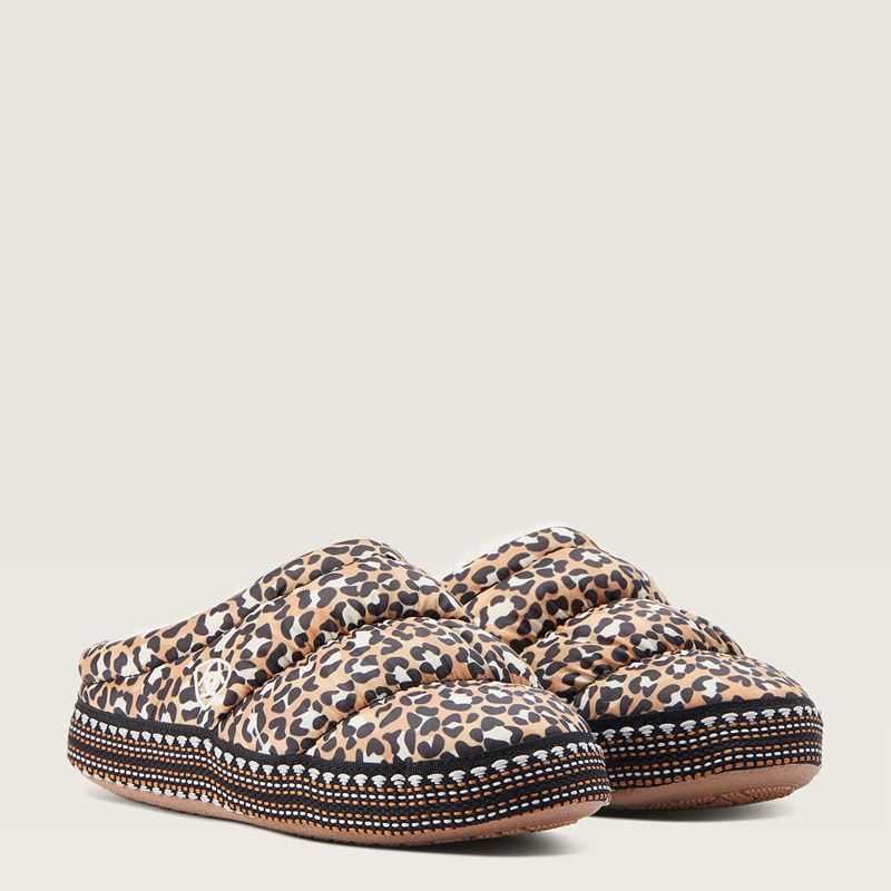 Ariat Crius Clog Slipper Leopard Enfant | TOM-46640019