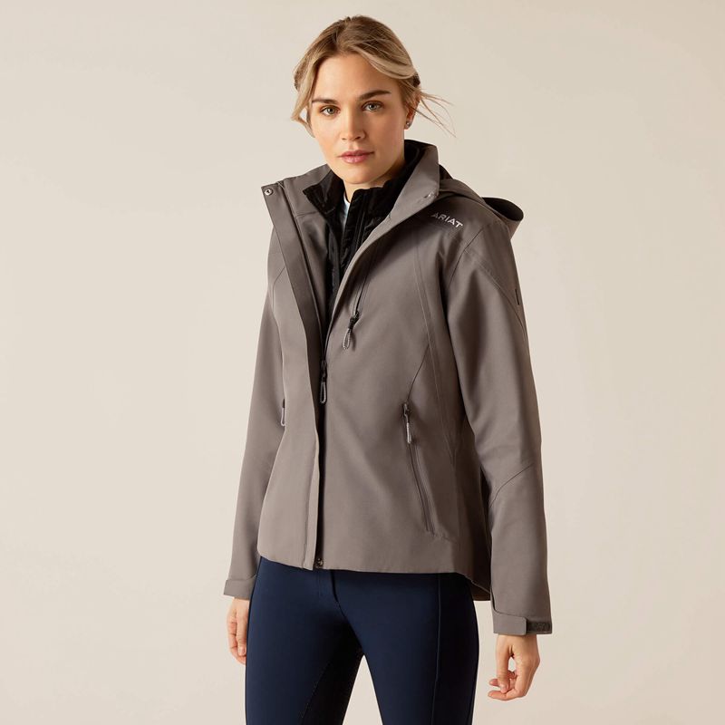 Ariat Coastal Jacket Grise Femme | NTM-18772643