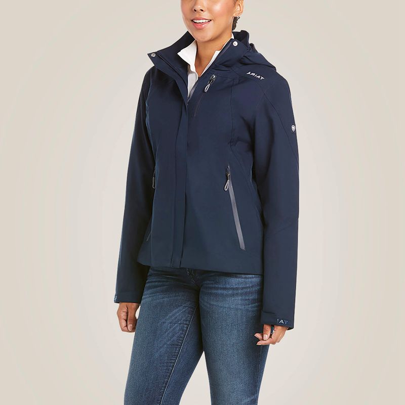 Ariat Coastal Jacket Bleu Marine Femme | LNE-93096433