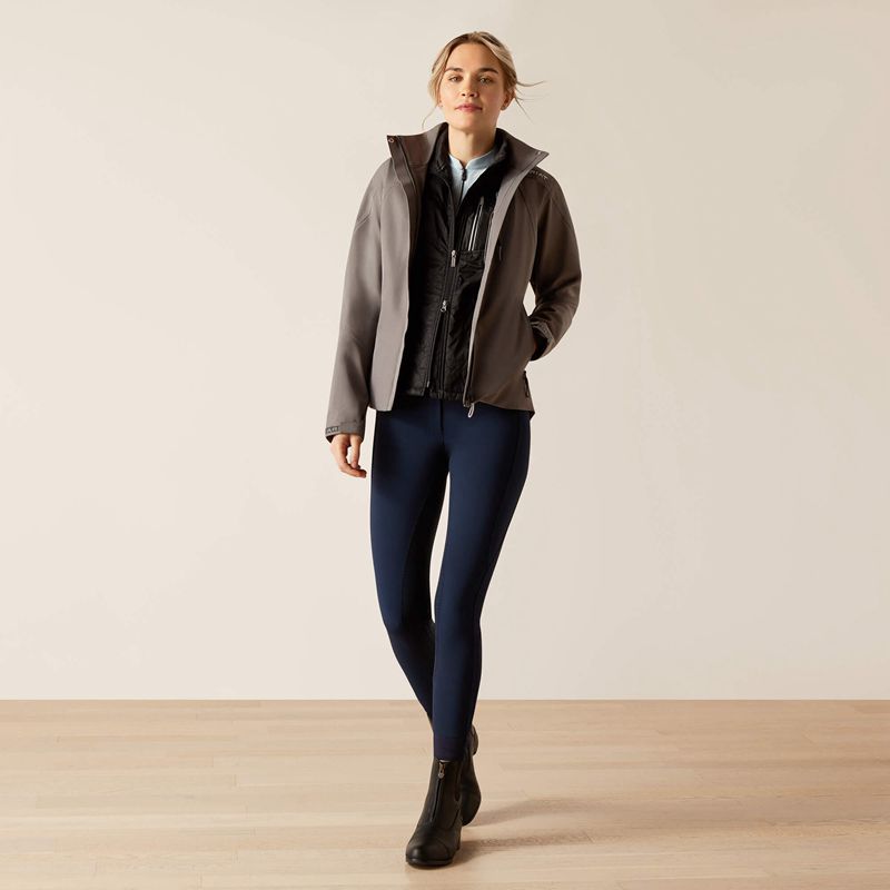 Ariat Coastal Jacket Grise Femme | NTM-18772643