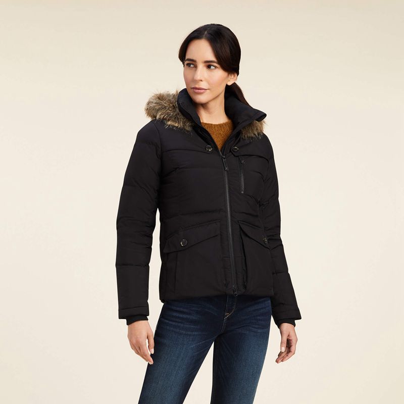 Ariat Clairborne Down Jacket Noir Femme | TAW-60773619